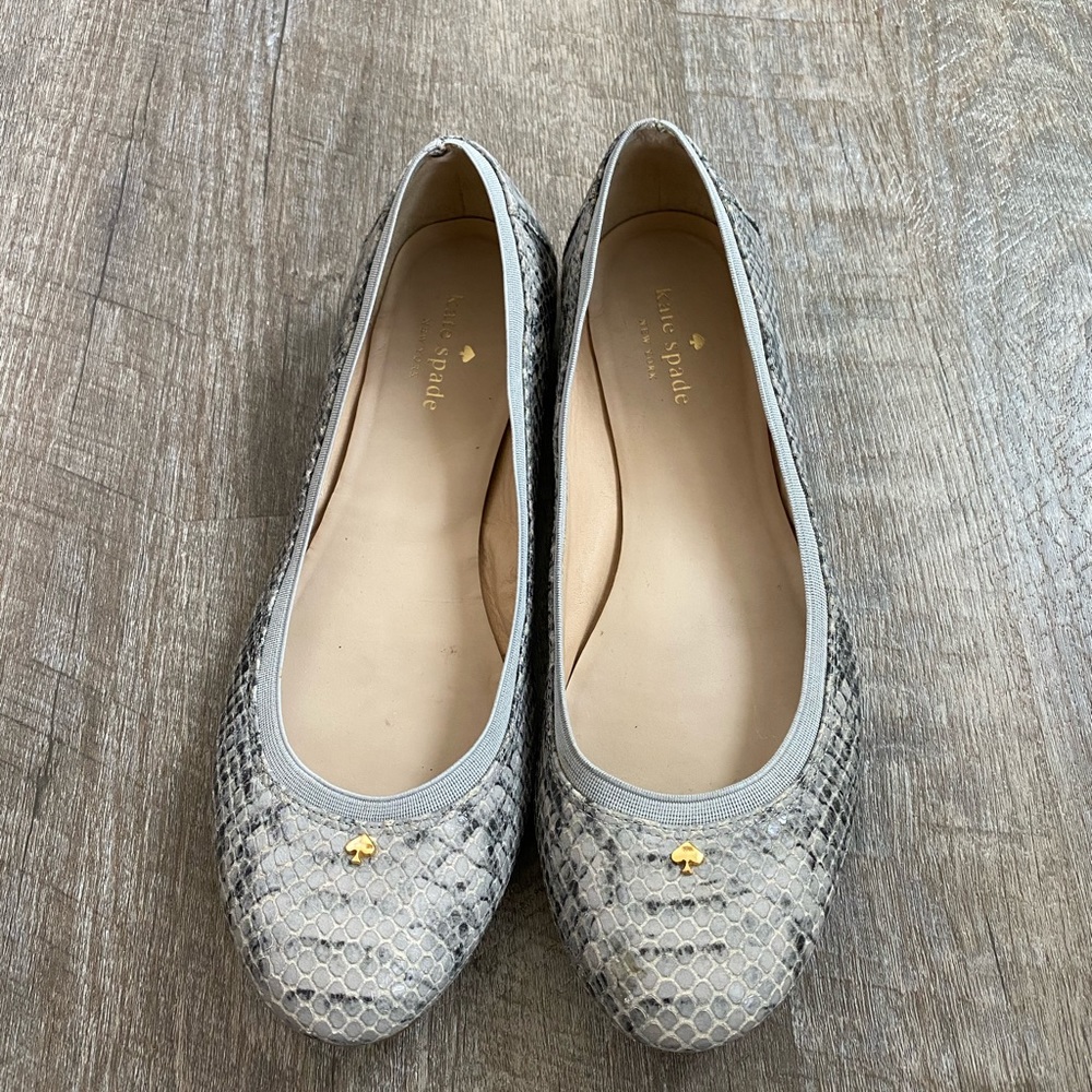 Kate Spade snakeskin ballet flats!